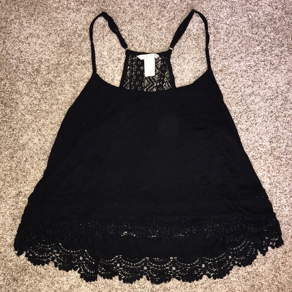 Black Tank with lace